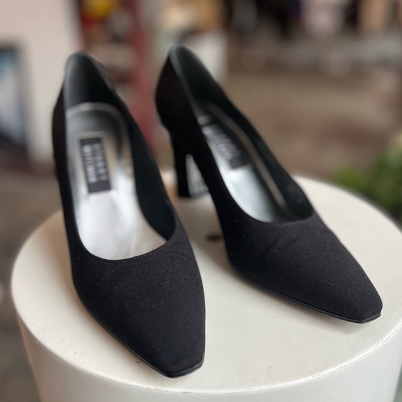 Stuart Weitzman rhinestone block heel pumps - Picture 2 of 4